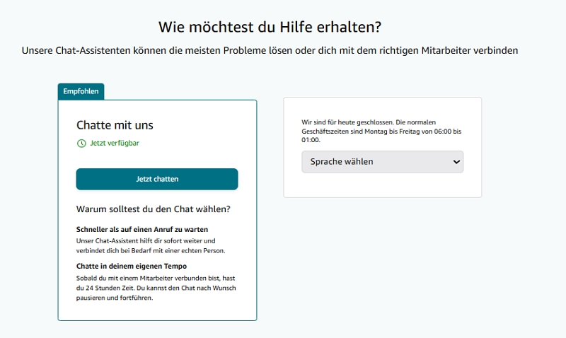 Amazon Music Support kontaktieren