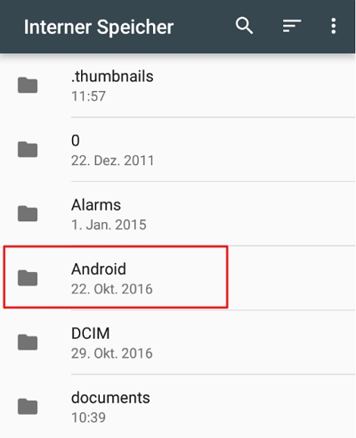 Die heruntergeladenen Amazon-Music-Dateien auf Android-Geräten 