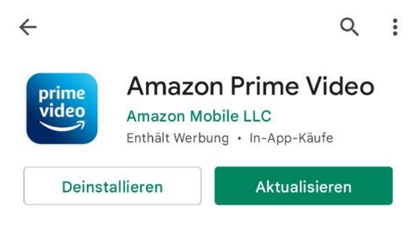 Amazon Prime auf die aktuelle Version aktualisieren