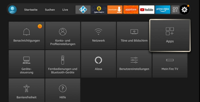 Prime Video App deinstallieren und neu installieren