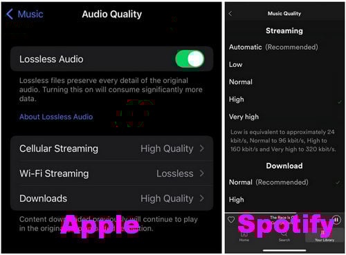 apple music vs. spotify-audioqualität | apple music vs spotify