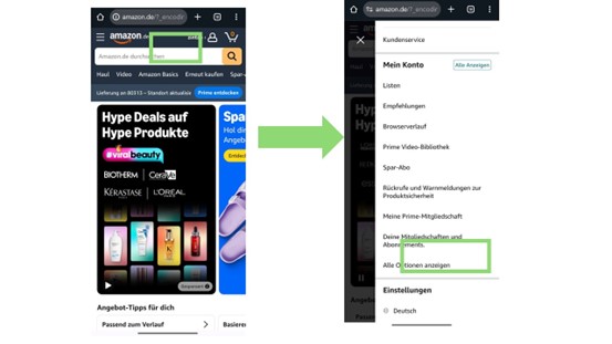 BBC Player über Amazon auf Web kündigen