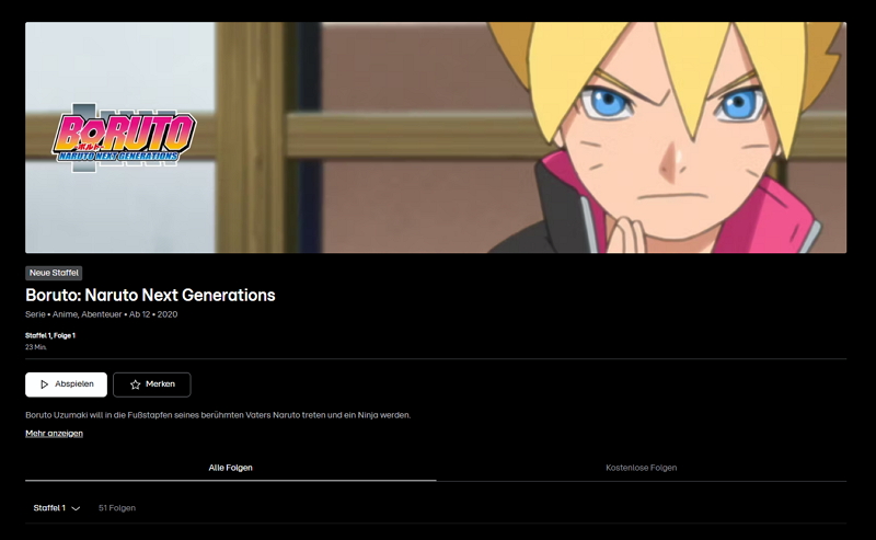 Episoden in 5 Staffeln