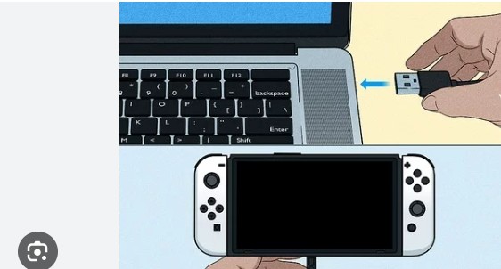 USB-Kabel-Verbindung | Netflix auf Switch installieren