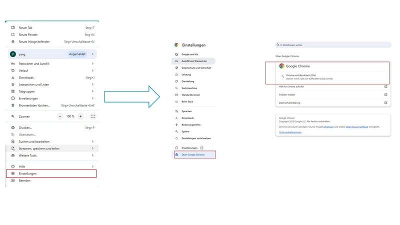 veraltete Handy oder Browser Version