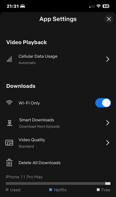 Videoqualität | So laden Sie Filme auf Netflix herunter