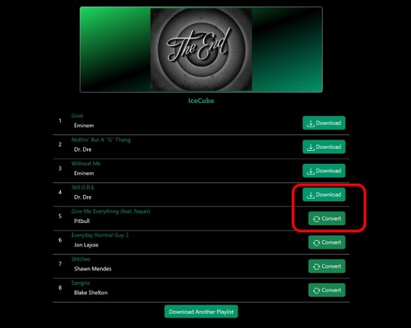 changed Download button | Spotify Musik herunterladen auf PC