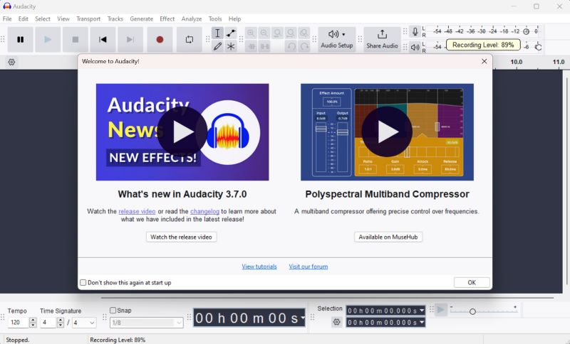 Audacity | Spotify Musik herunterladen auf PC