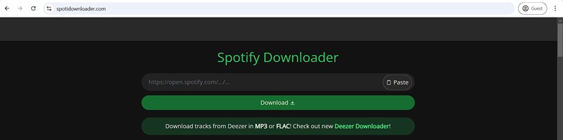 auf Download klicken | SpotifyDown