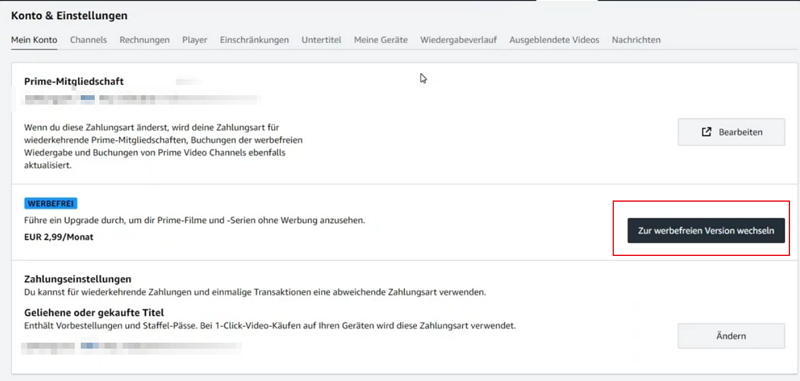 Kauf der werbefreien Version - Schritt 2