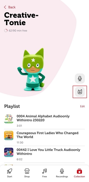 Tippen Sie auf „Add Content“