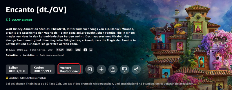 Disney-Filme auf Amazon Prime leiht - schritt 2