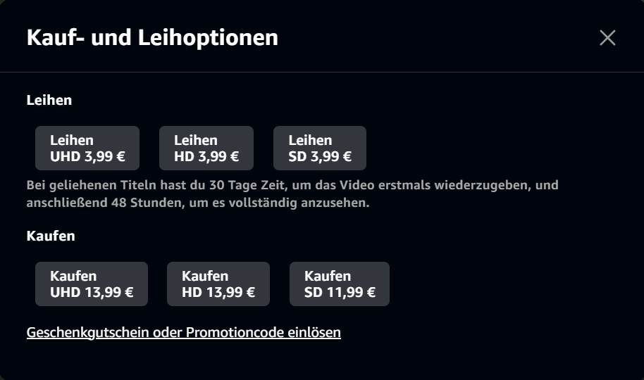 Disney-Filme auf Amazon Prime leiht - schritt 3