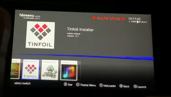 Homebrew Menü aufrufen | Spotify Nintendo Switch