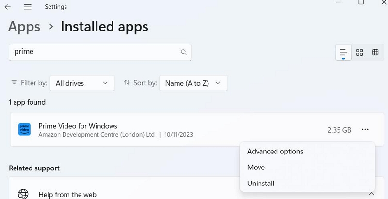 Suchen Sie nach Prime für Windows | Laden Sie Amazon Prime Video auf eine externe Festplatte herunter