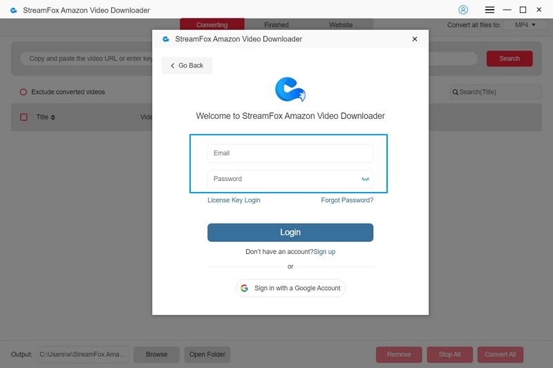 Streamfox Amazon Video Downloader aktivieren | Streamfox Amazon Video Downloader Benutzerhandbuch