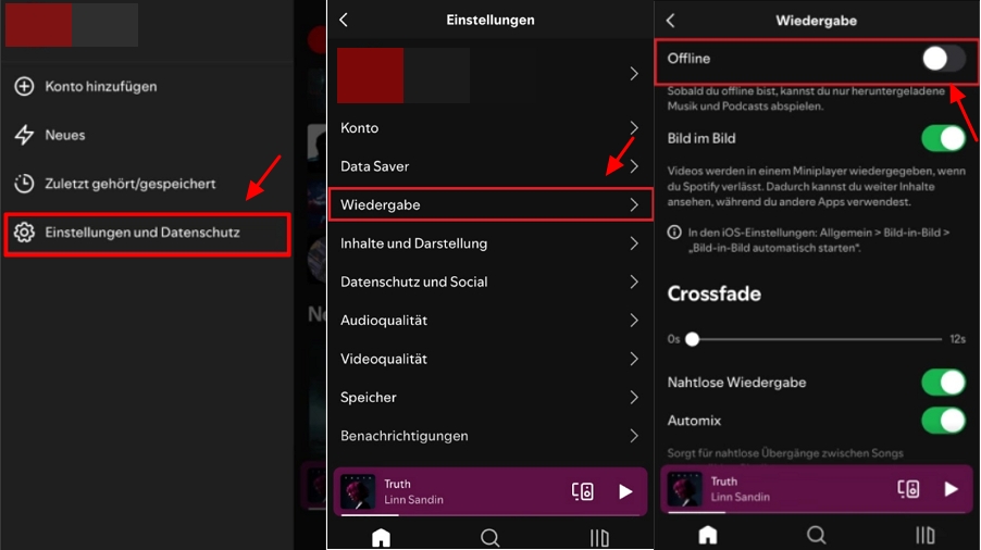 Offline-Modus aktivieren Spotify Mobile | Spotify offline hören