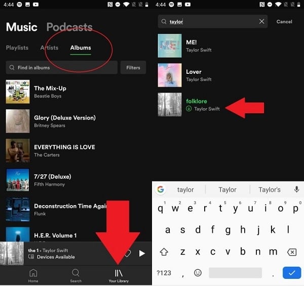Öffne zeigt die spotify musik des downloads auf | spotify playlisten wiederherstellen