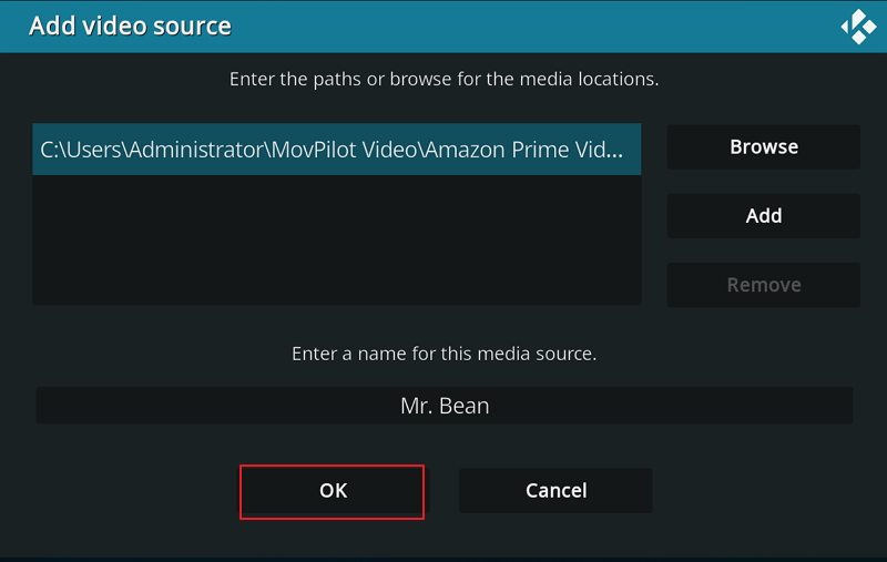 prime video mit kodi player offline abspielen - schritt 3