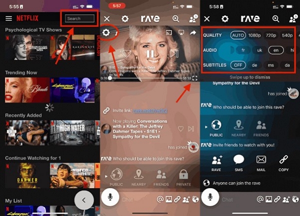 Einstellungen anpassen | screenshots netflix