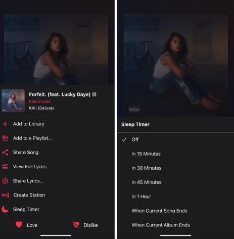 no dedicated sleep timer | sleep timer apple music
