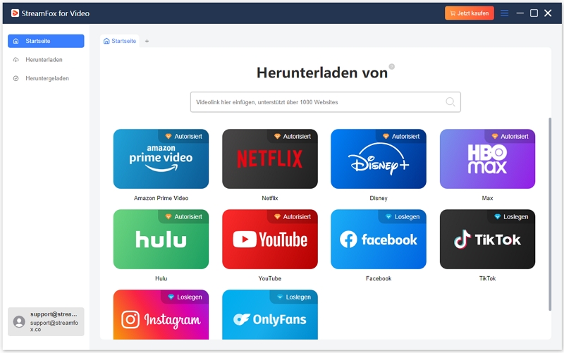  Wählen Sie auf der Startseite Amazon Prime Video aus | Laden Sie Amazon-Videos auf MP4 herunter