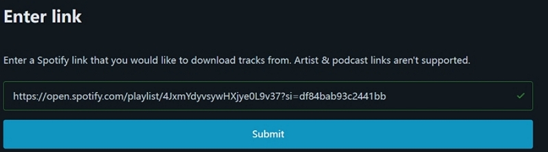 Sha Submit | Free Playlist to MP3 Downloader