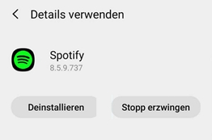 Spotify deinstallieren