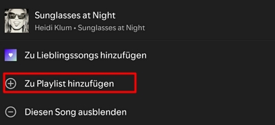 Graue Songs aus Playlists entfernen und erneut hinzufügen 