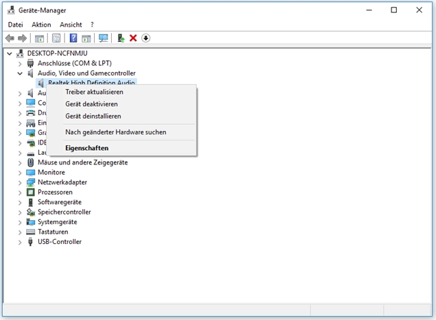 Aktualisieren Sie die Audiotreiber Ihres Computers