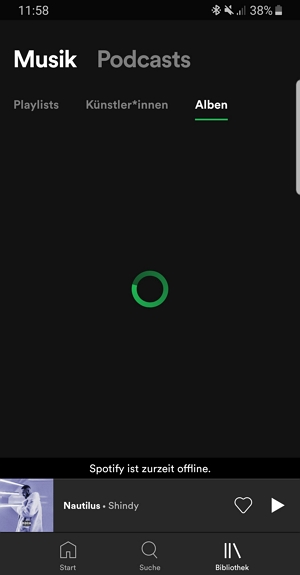 Spotify Offline geht nicht