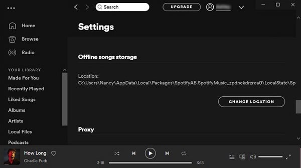 Öffne deinen spotify-speicherpfad | spotify playlisten wiederherstellen