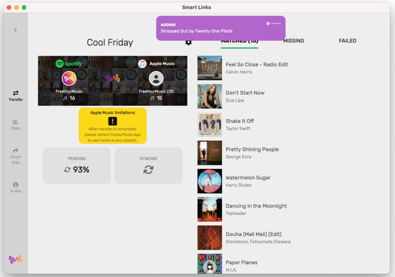 den Fortschritt sehen