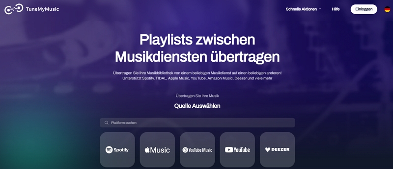 Wählen Sie Spotify