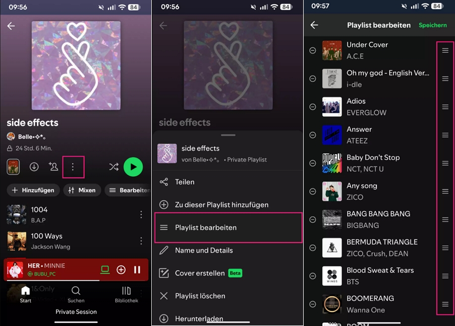 Benutzerdefinierte Reihenfolge