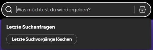 spotify suche geht nicht