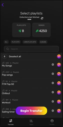 Übertragung starten | apple music downloader