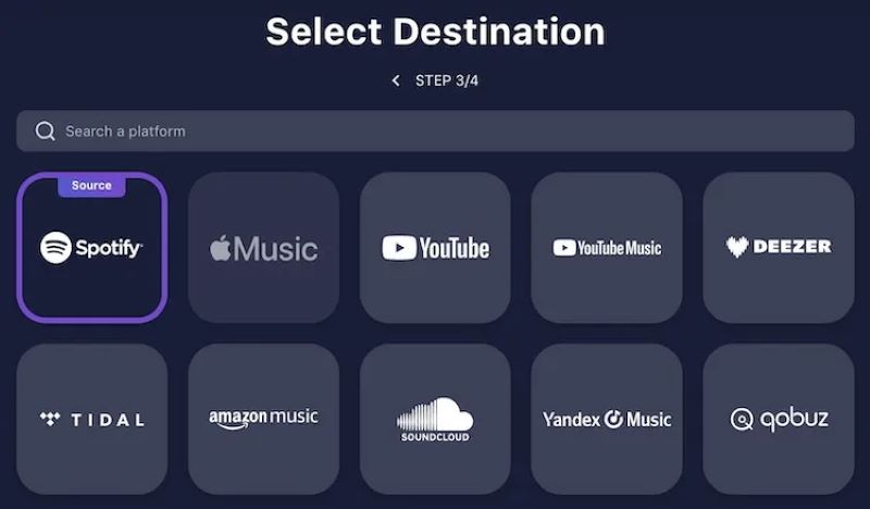 select Apple Music as destination | apple music downloader