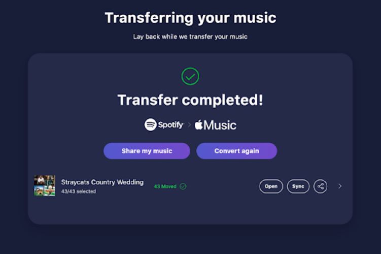 hit Start Transfer | apple music downloader