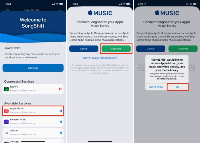 choose Apple Music SongShift | apple music downloader