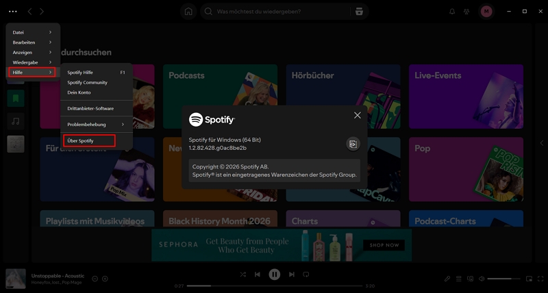 Die App prüft automatisch auf Updates