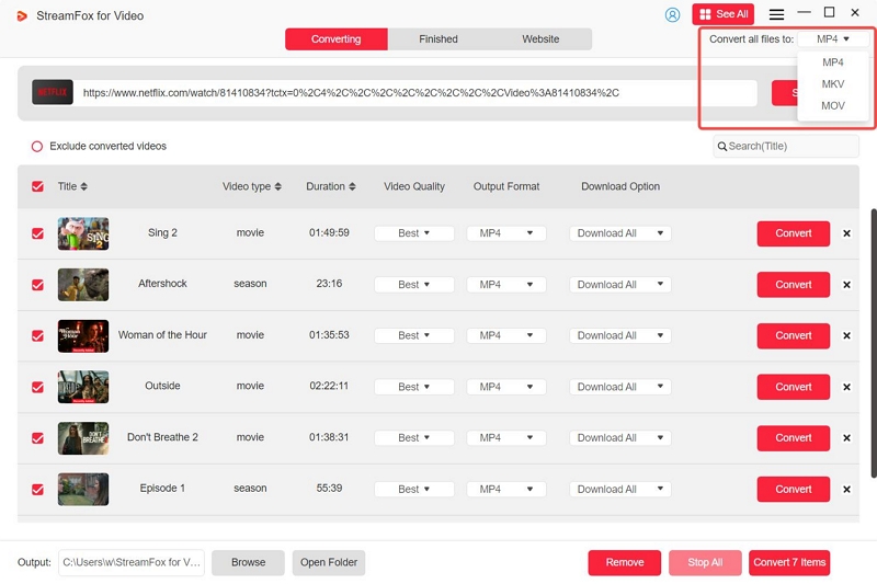konvertieren Sie alle Dateien in | netflix downloader