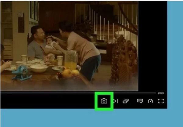 Kamera-Symbol | Wie man Netflix screenshotet