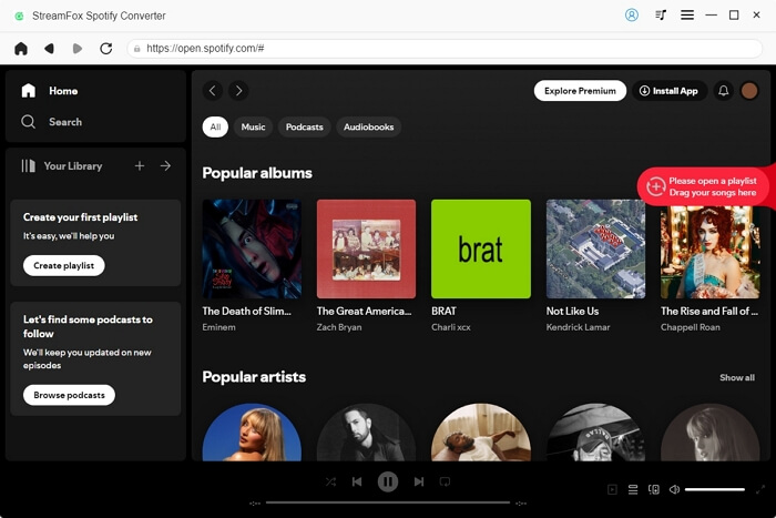 Songs zum Hinzufügen ablegen | Songs auf Spotify unter Verwendung mobiler Daten herunterladen
