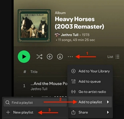 Wählen Sie „Zur Playlist hinzufügen“ | spotify download mp3