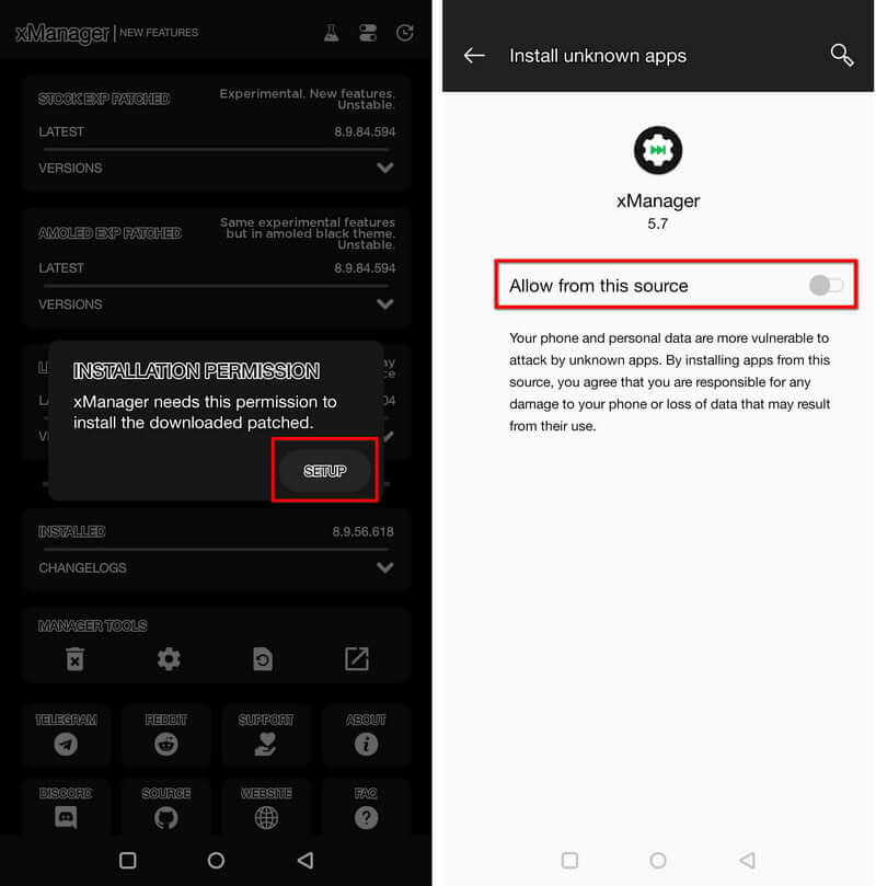 xManager Spotify-Installationszugriff | xmanager spotify apk