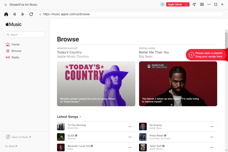 Symbol StreamFox hinzufügen | Apple Music-Songs auf MP3-Player herunterladen