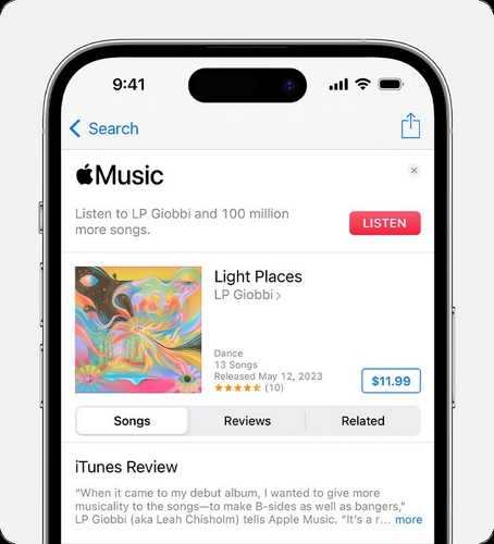mit Apple-ID anmelden | Download-Limit von Apple Music