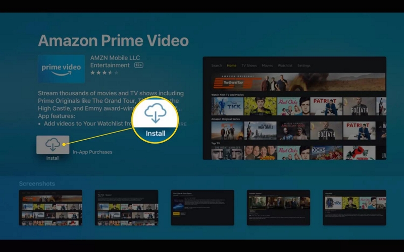 Download suchen | Amazon Prime Video-App für Smart-TV herunterladen