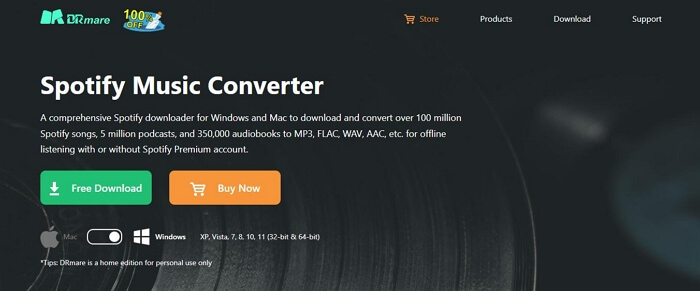 DRmare Spotify Music Converter | Beste Spotify-Downloader für Windows und Mac